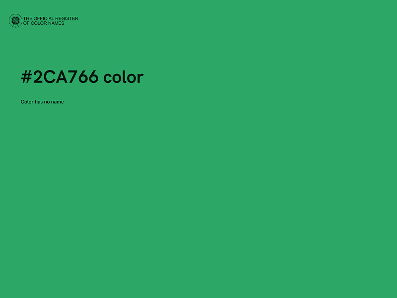 #2CA766 color image