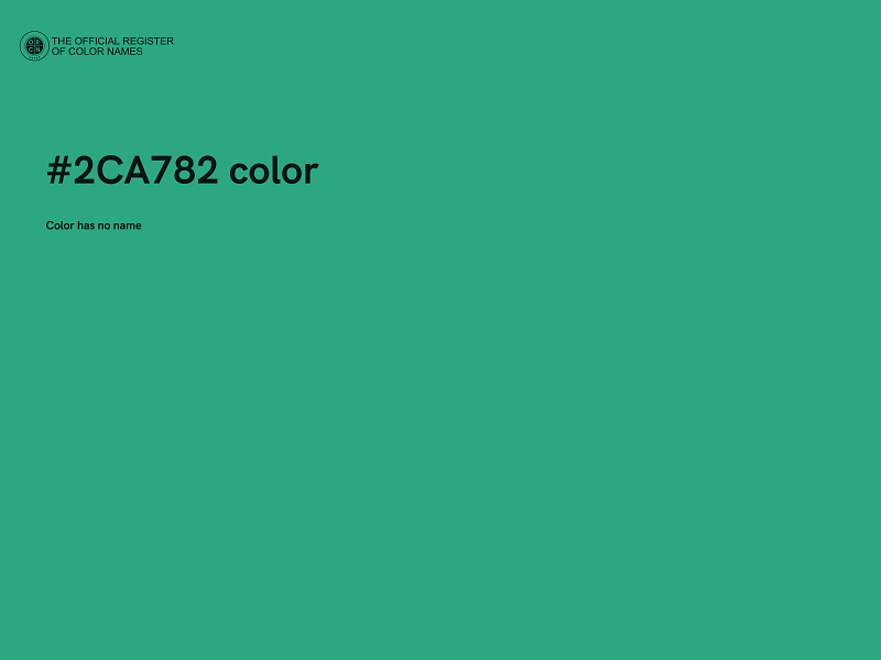 #2CA782 color image