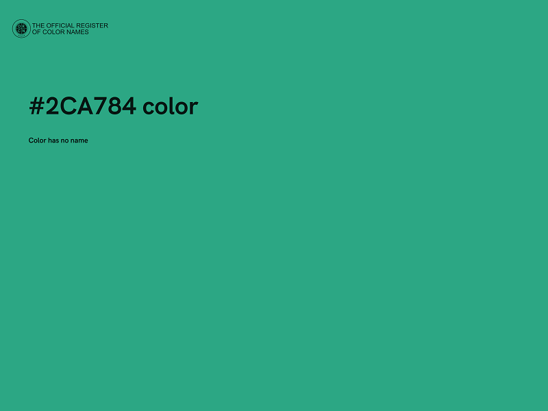 #2CA784 color image