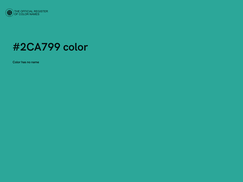 #2CA799 color image