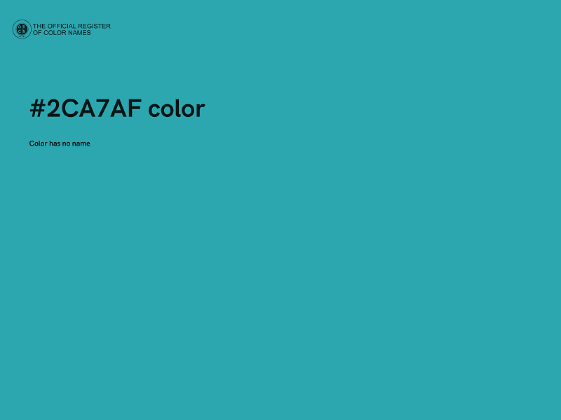 #2CA7AF color image