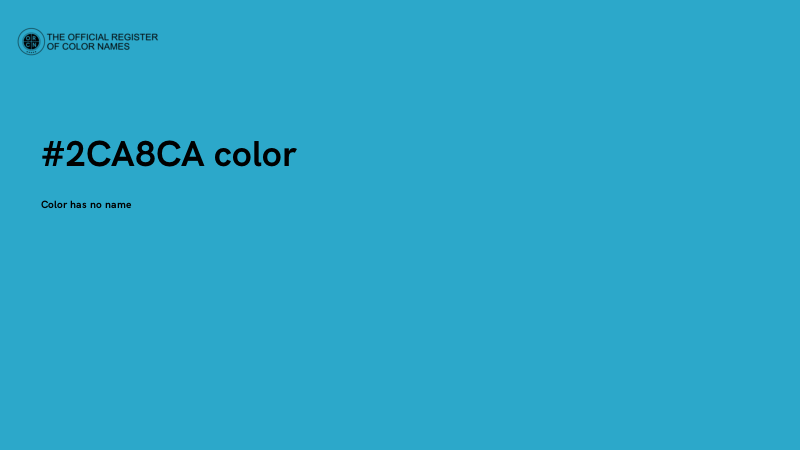 #2CA8CA color image