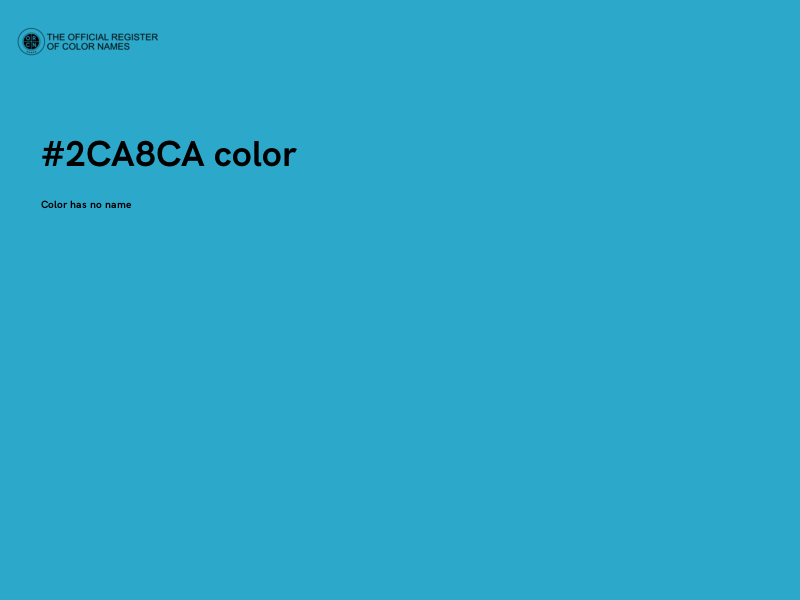 #2CA8CA color image