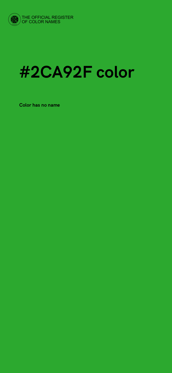 #2CA92F color image
