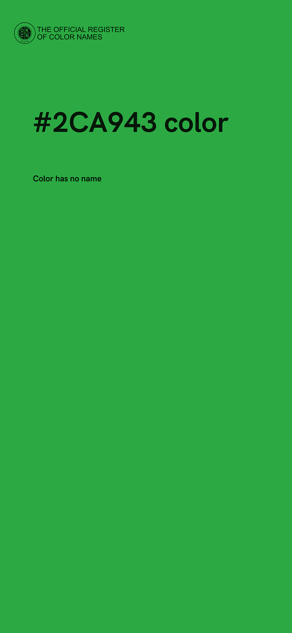 #2CA943 color image