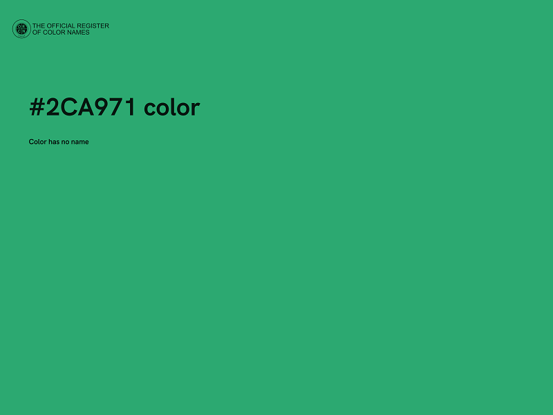 #2CA971 color image