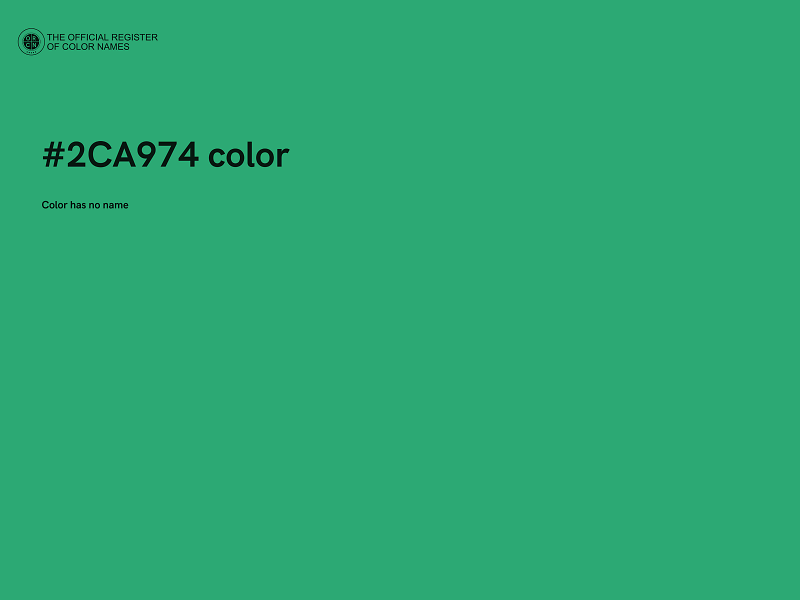 #2CA974 color image