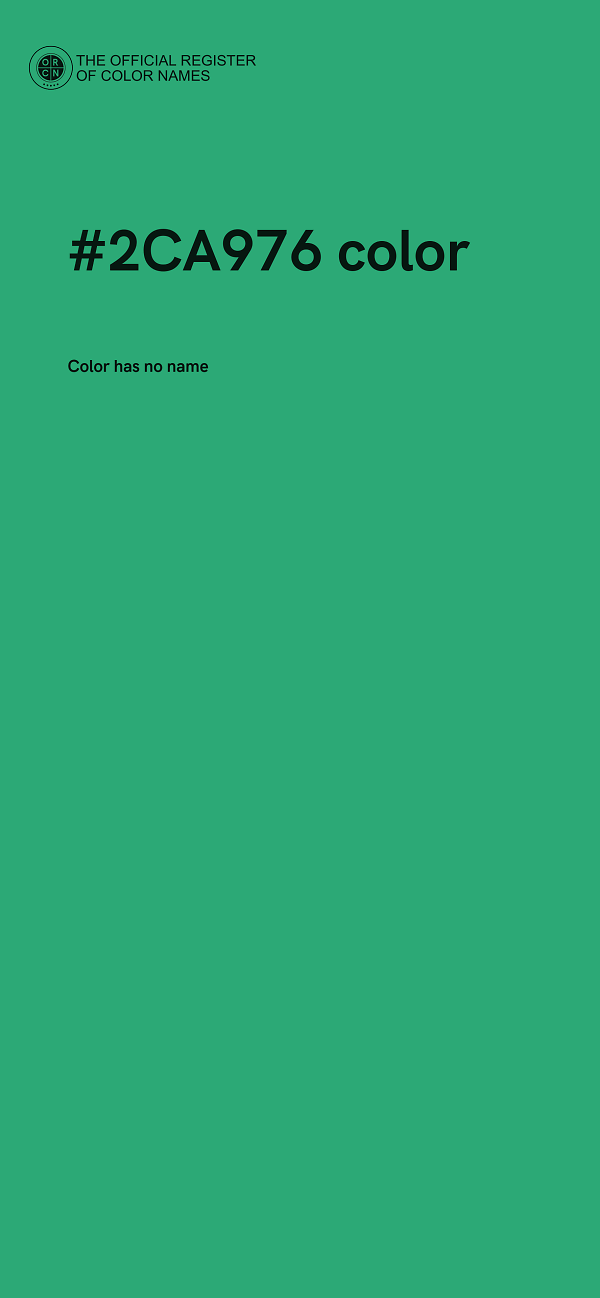#2CA976 color image
