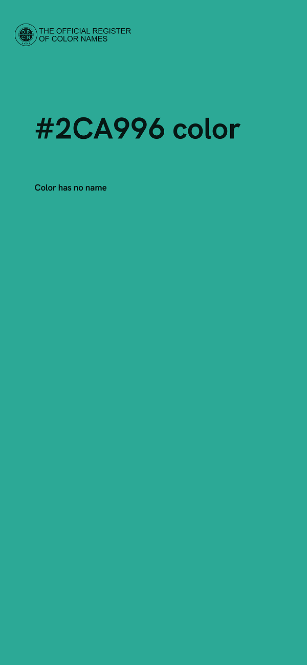 #2CA996 color image