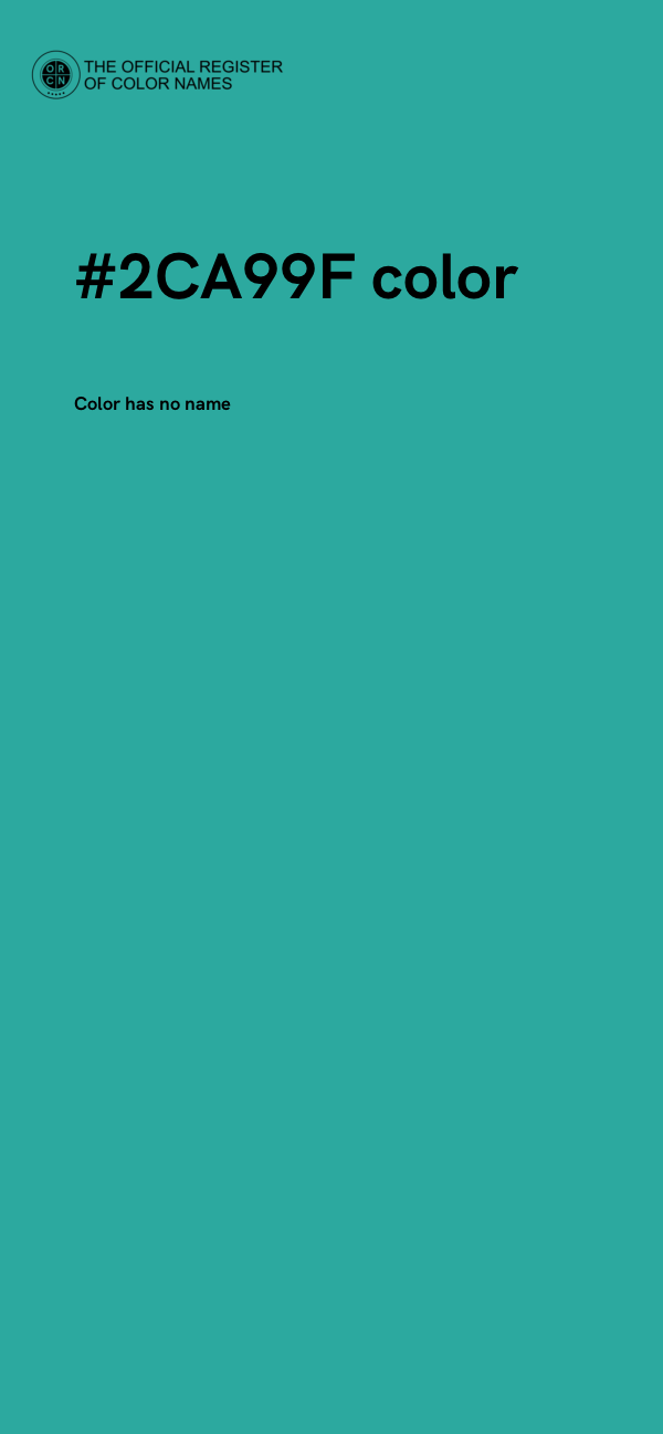 #2CA99F color image
