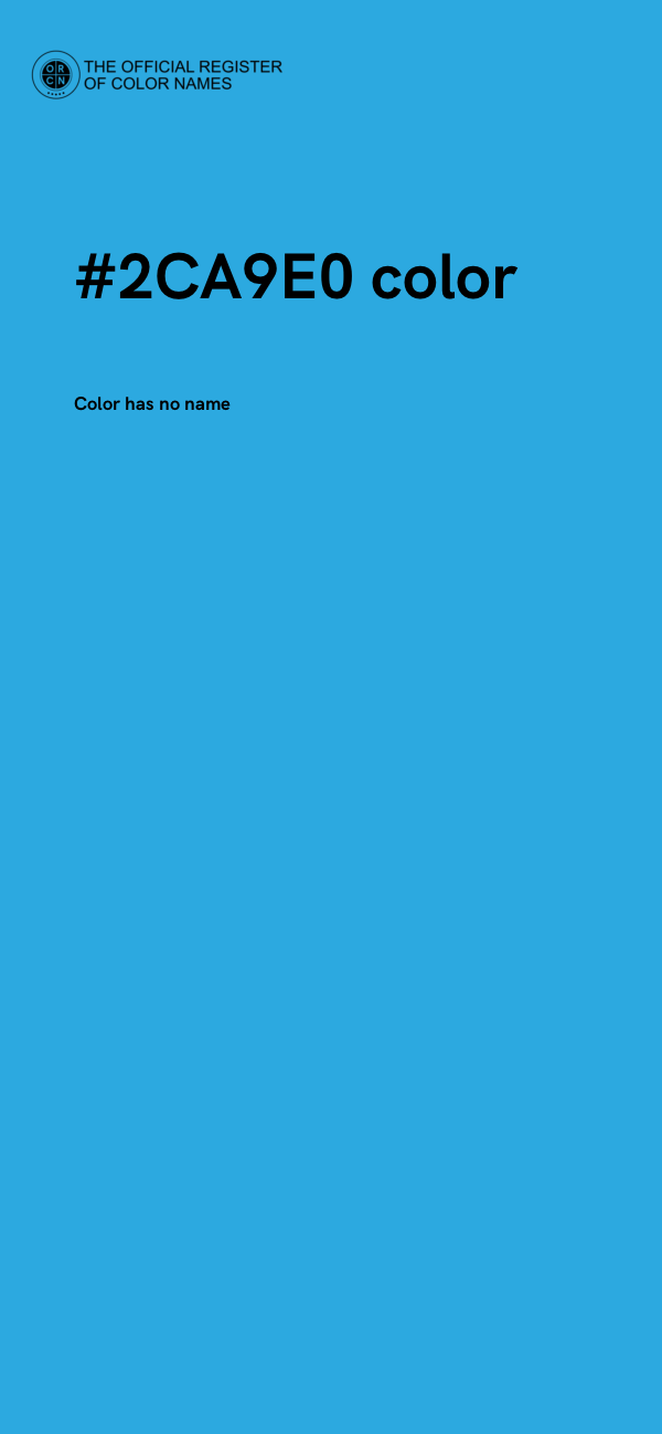 #2CA9E0 color image