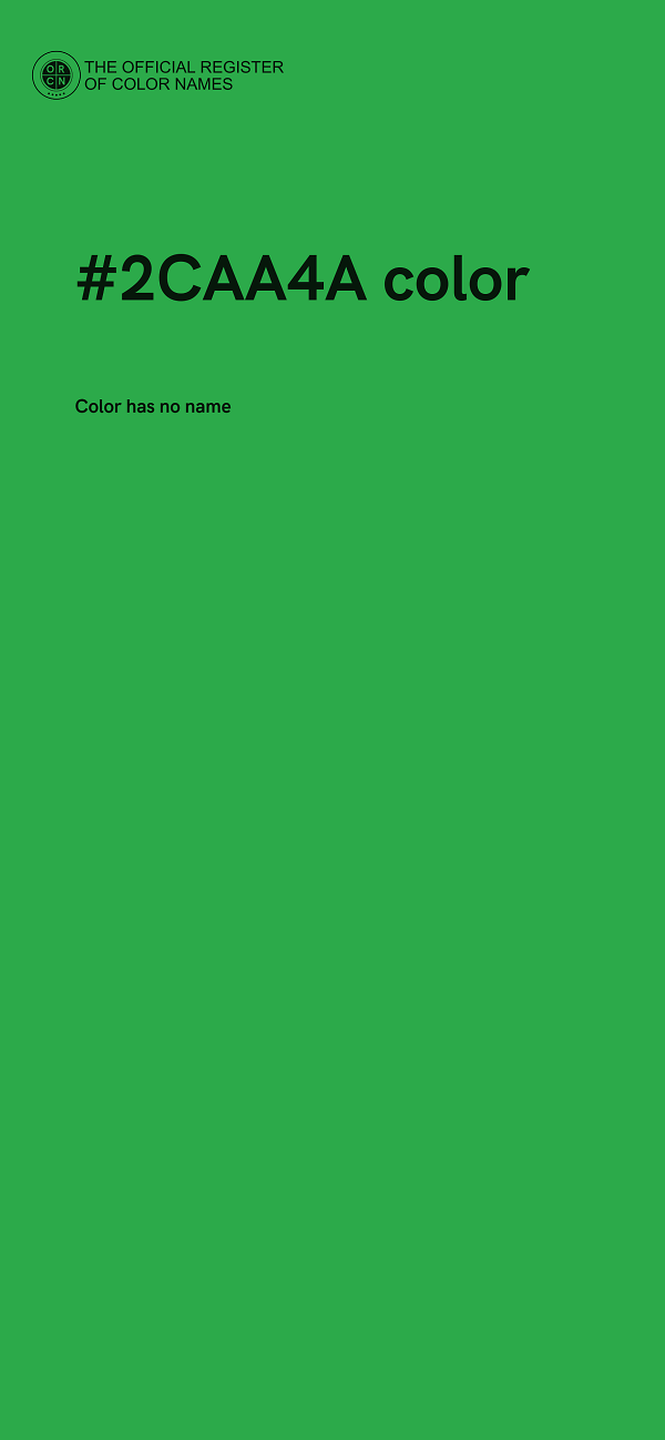 #2CAA4A color image