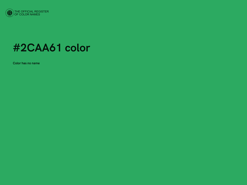 #2CAA61 color image