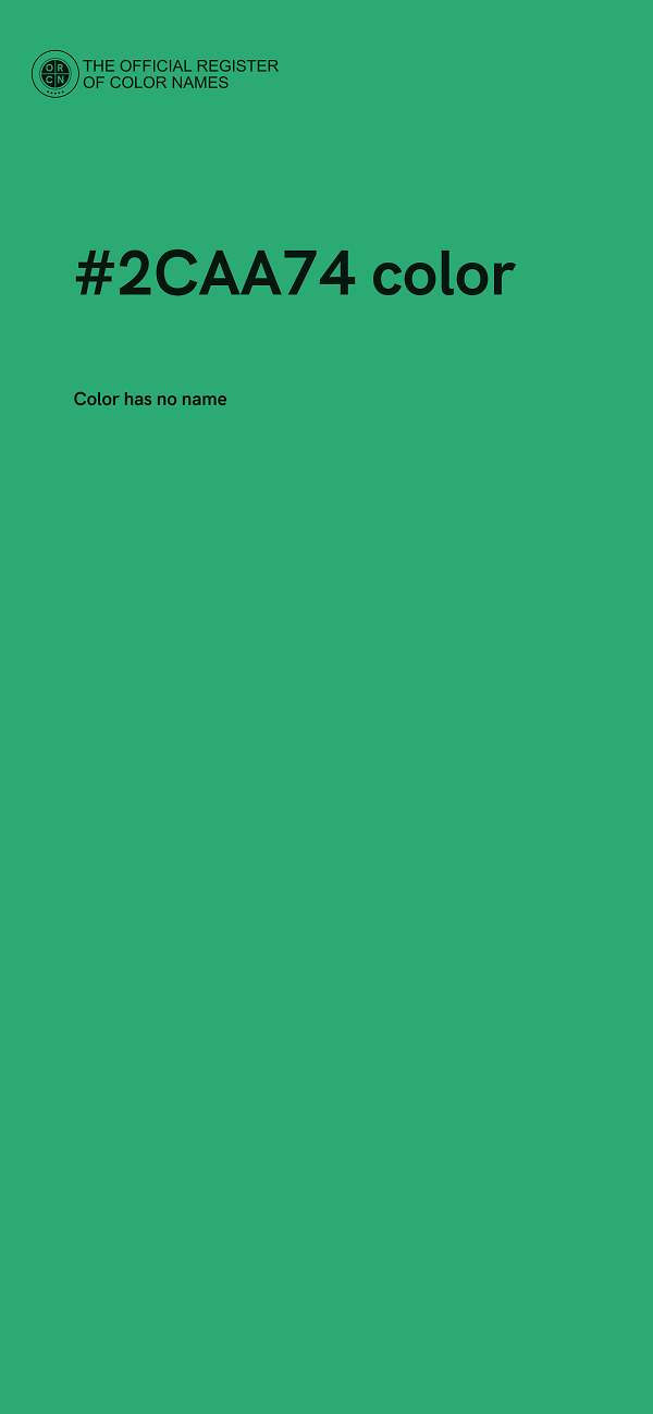 #2CAA74 color image
