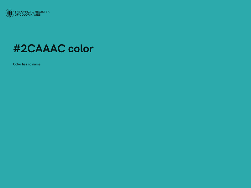 #2CAAAC color image