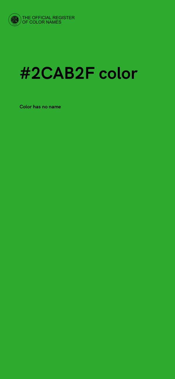 #2CAB2F color image