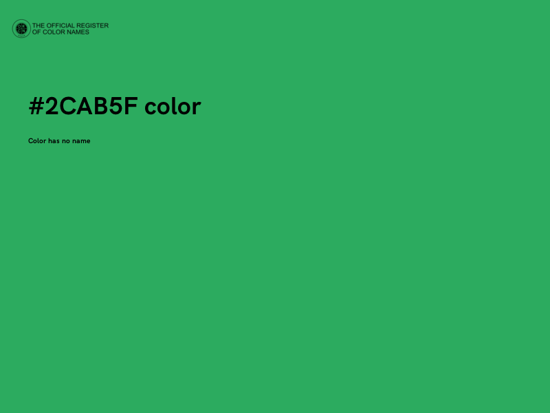 #2CAB5F color image