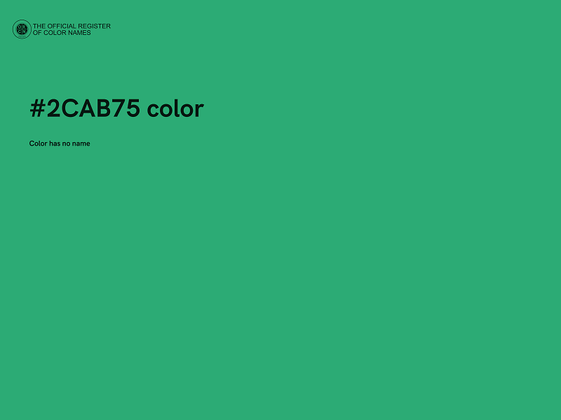 #2CAB75 color image
