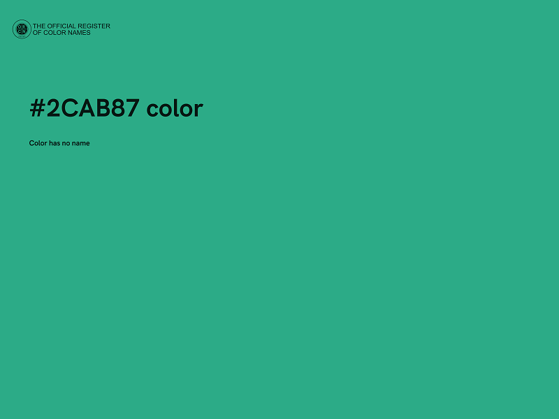 #2CAB87 color image