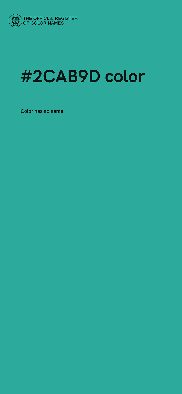 #2CAB9D color image