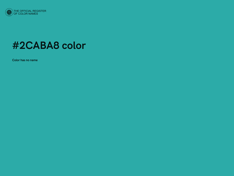 #2CABA8 color image