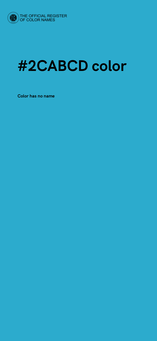 #2CABCD color image
