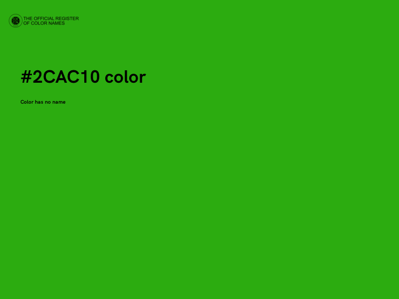 #2CAC10 color image