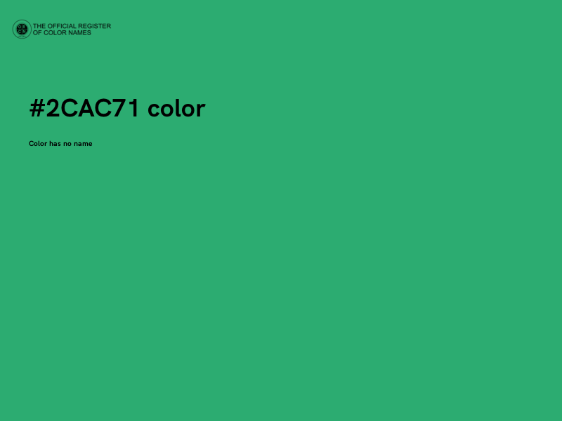 #2CAC71 color image