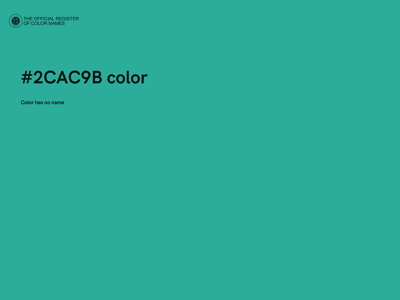 #2CAC9B color image