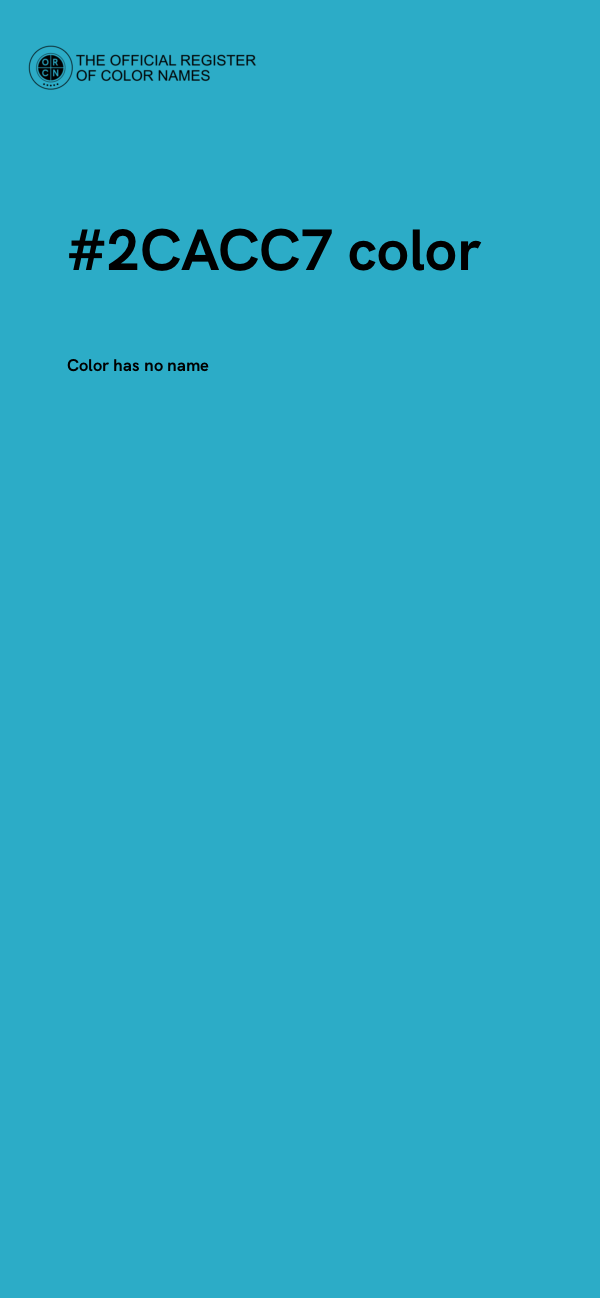 #2CACC7 color image