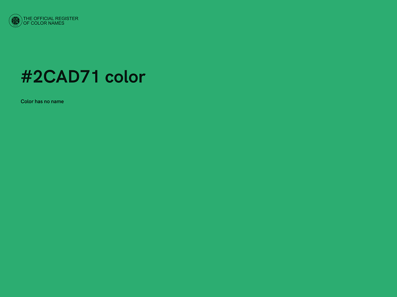 #2CAD71 color image