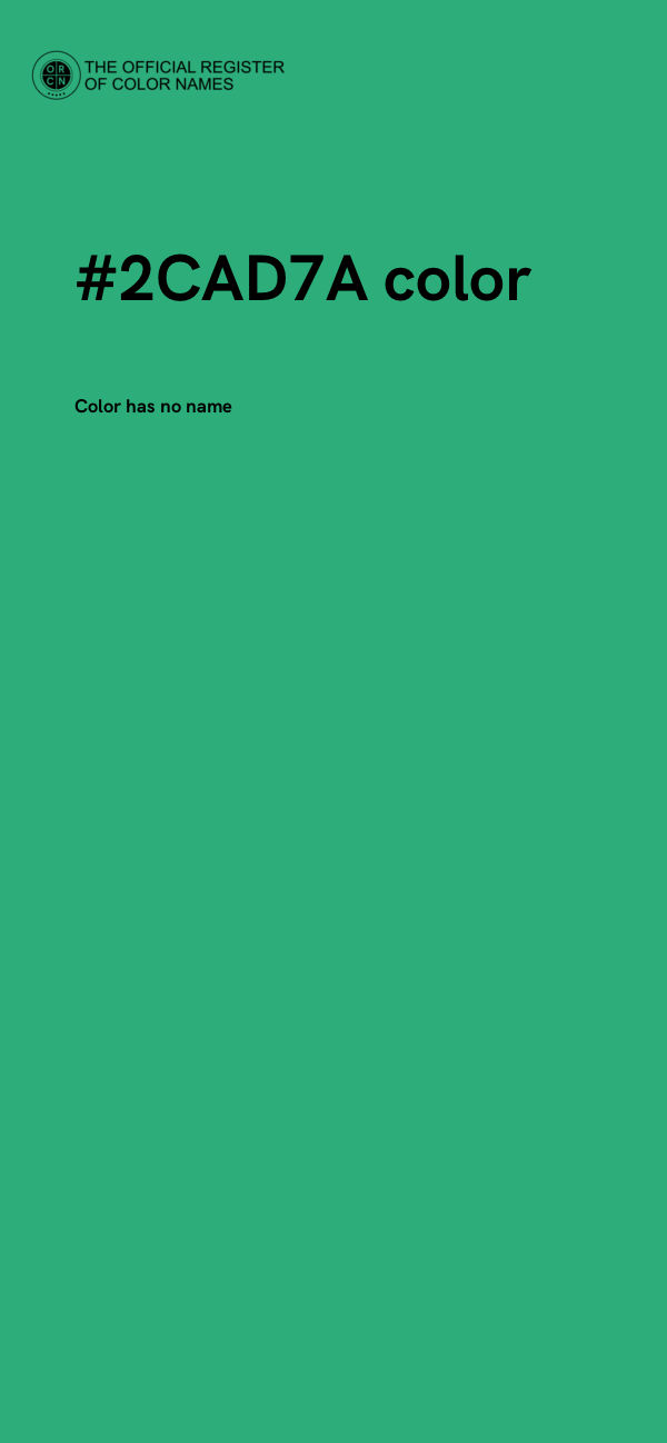 #2CAD7A color image