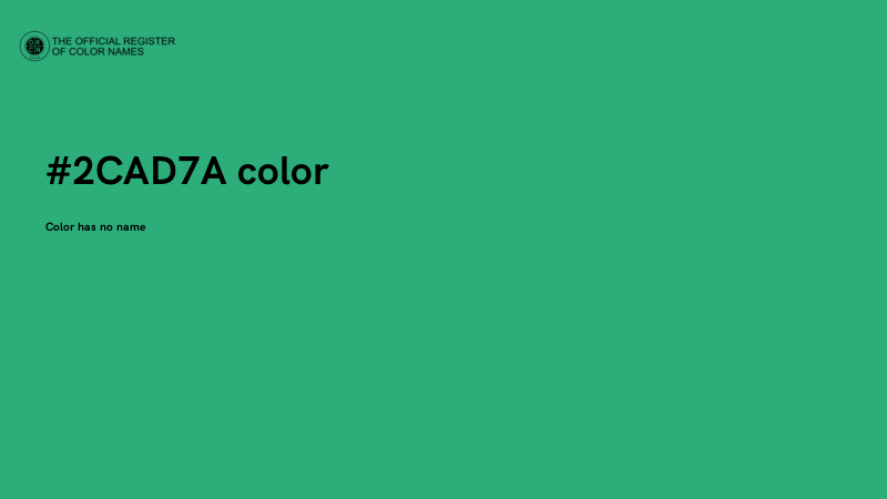 #2CAD7A color image