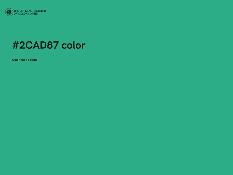 #2CAD87 color image