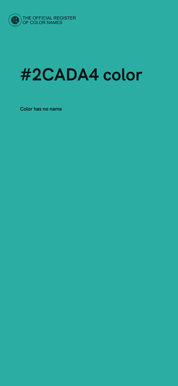 #2CADA4 color image