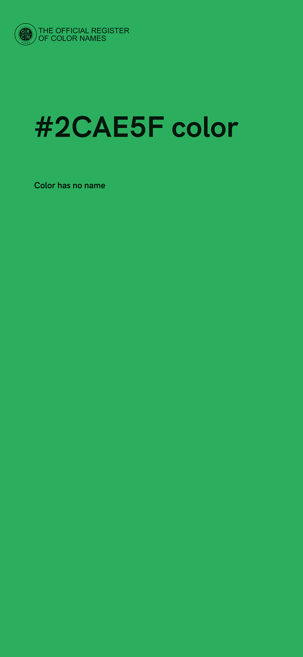 #2CAE5F color image