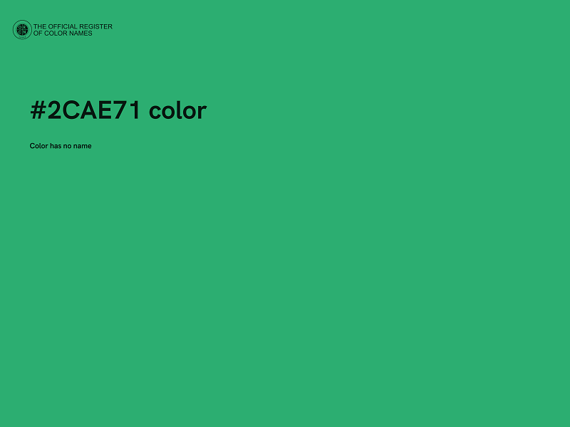 #2CAE71 color image