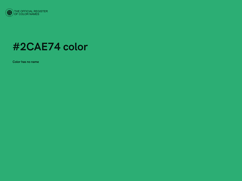 #2CAE74 color image