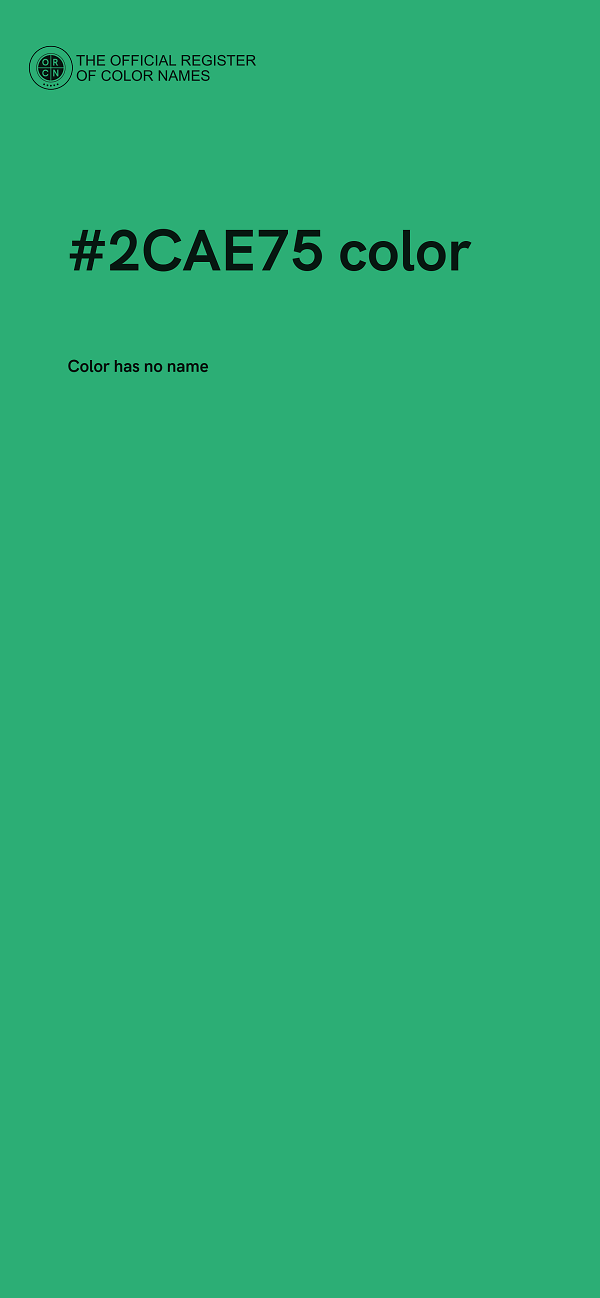 #2CAE75 color image