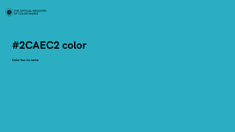 #2CAEC2 color image
