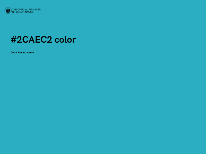 #2CAEC2 color image