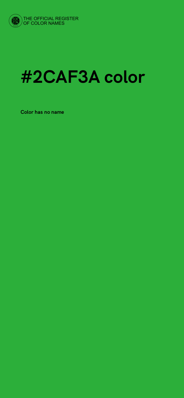 #2CAF3A color image