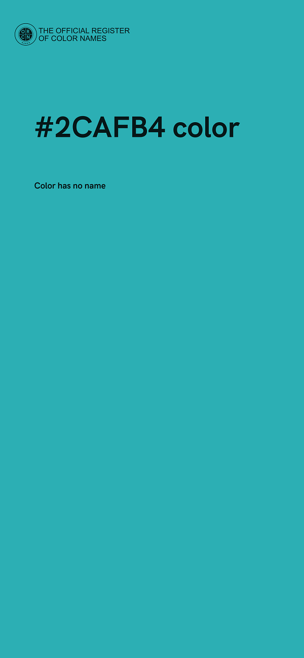 #2CAFB4 color image