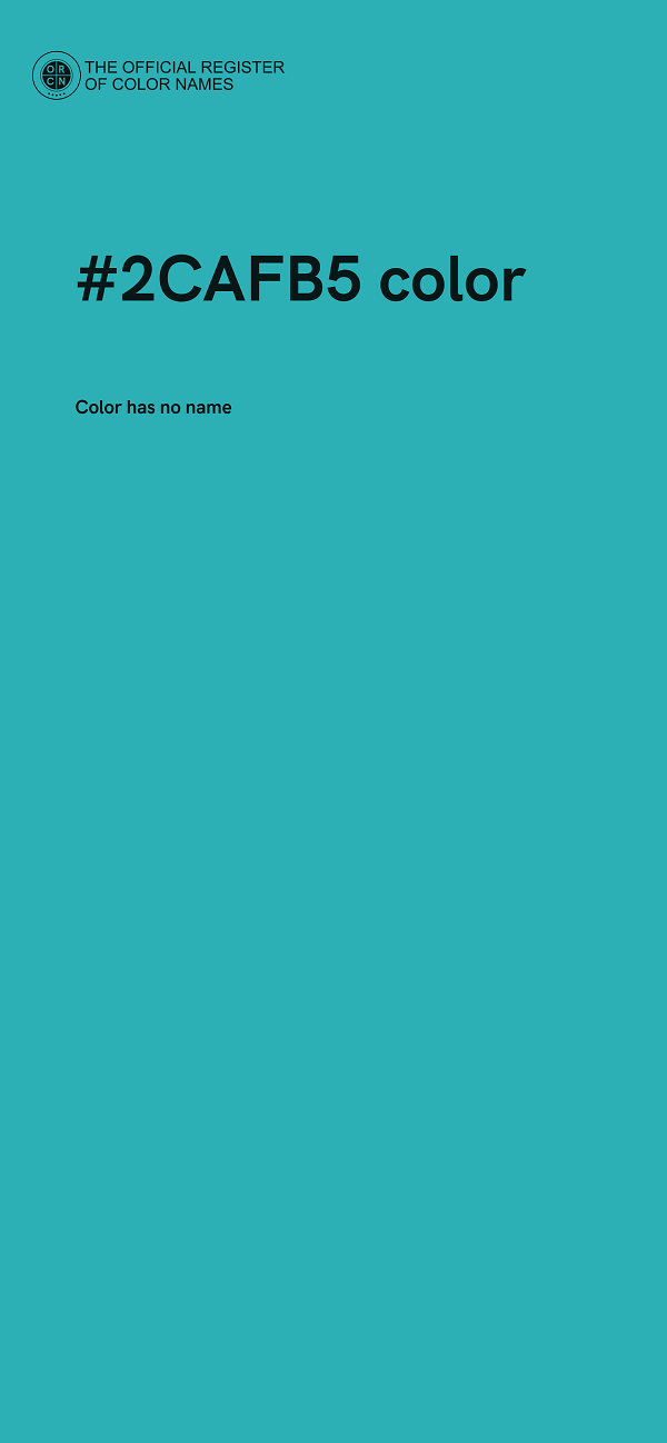 #2CAFB5 color image