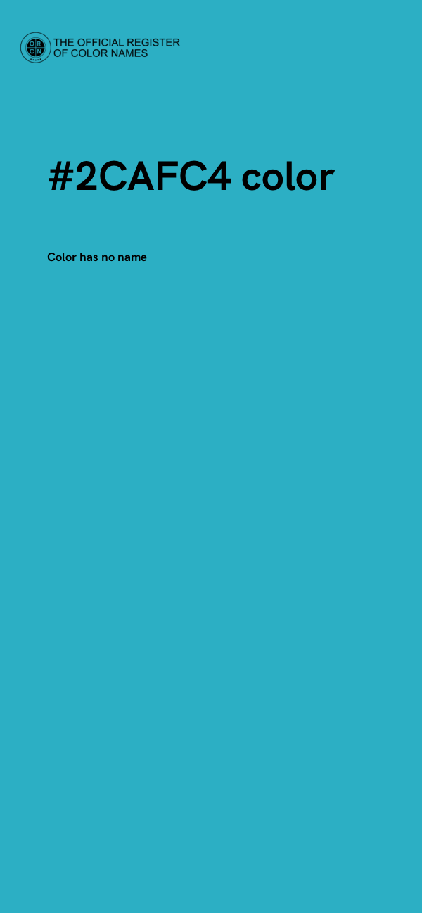 #2CAFC4 color image