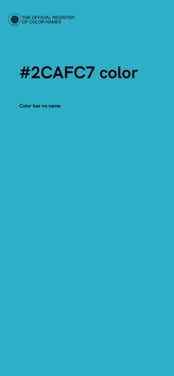 #2CAFC7 color image