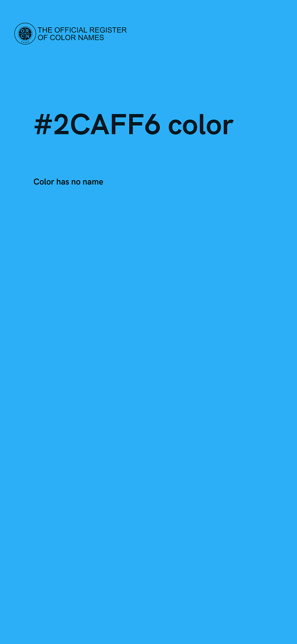 #2CAFF6 color image