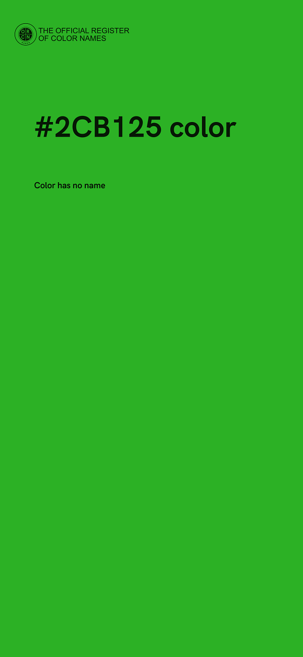 #2CB125 color image