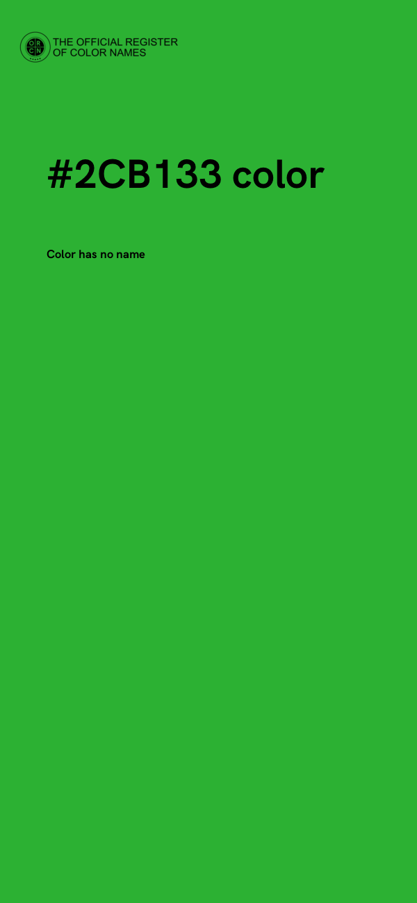 #2CB133 color image