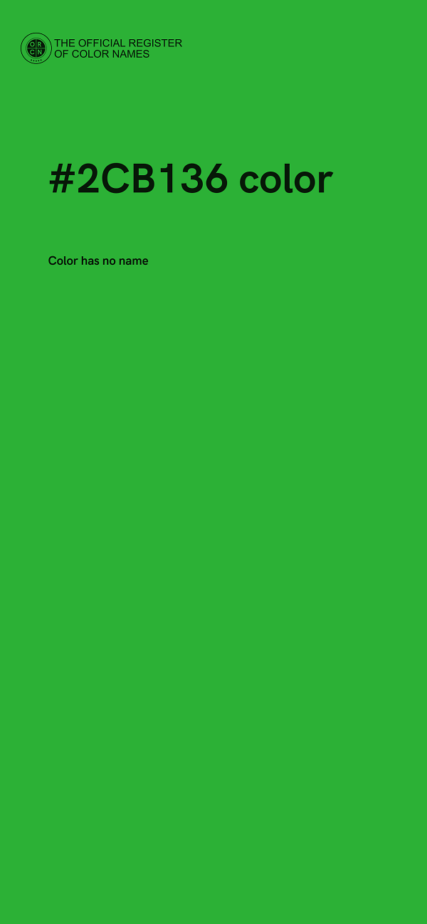 #2CB136 color image